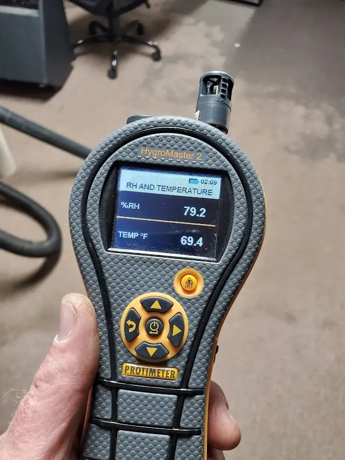 Moisture meter humidity assessment for Fire & Smoke Damage Restoration in Elba